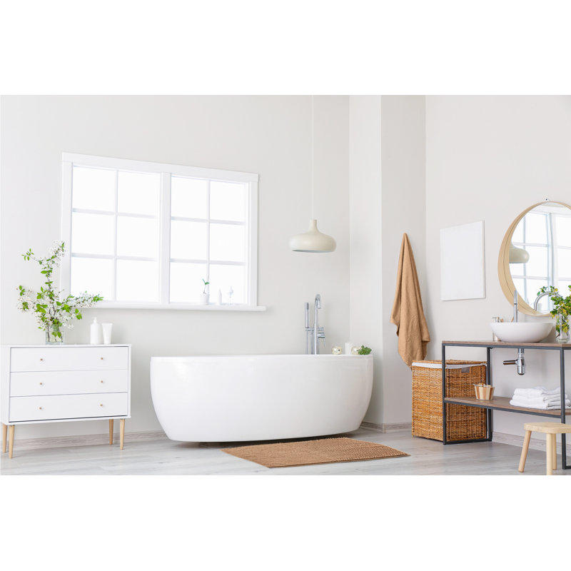 Heloise Non-Slip Bath Rug, Walnut, 45cm W x 75cm L