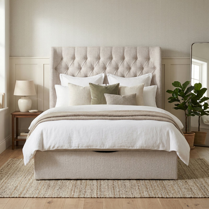 Conti Bed, Kingsize (5'), Beige