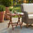 Folding Teak Small Table, Oiled Finish