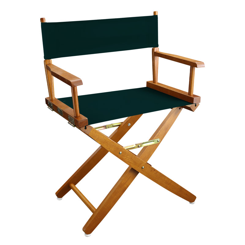 Chaise de réalisateur pliante Oktan, Naturel, Vert forêt