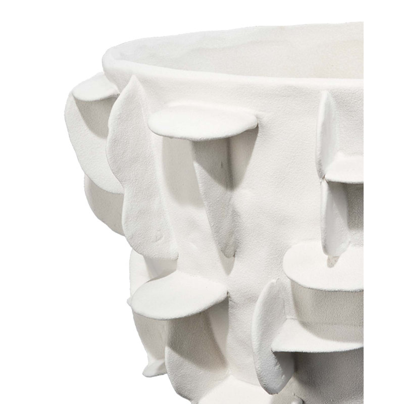 Helios Handmade Ceramic / Porcelain Table Vase, White