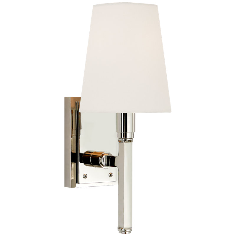 Thomas O'Brien Watson Small Tail Sconce, Polished Nickel