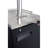 Kegco 8.2 cu. ft. Black Dual Tap Mini Keg and Quarter Barrel Freestanding Kegerator with Door Lock and Adjustable Temperature for Commercial Use