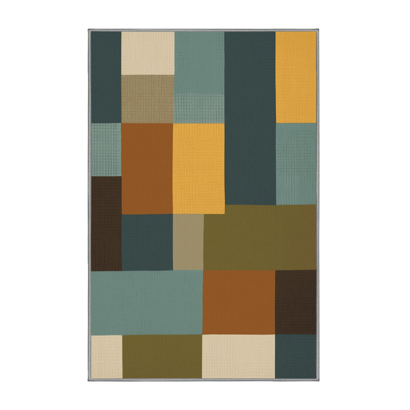 Square Strata Rug, Rectangle 5' x 8'