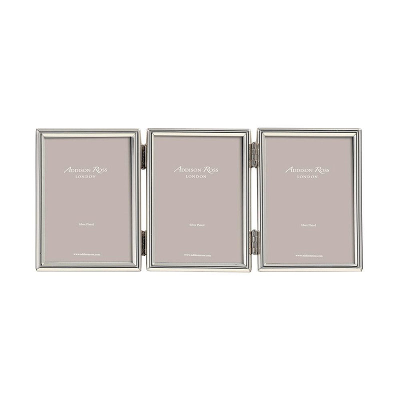 Silver Triple Hinged 4" x 6" Photo Frame Set