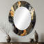Miroir mural doré et doré scintillant Galaxies II-430380239