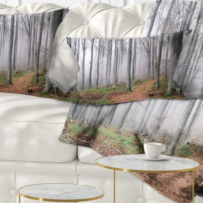 Coussin Thick Woods in Morning Forest, Rectangle, 12 po x 20 po