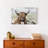 Highland Cow And Dandelions Canvas Print-448911269