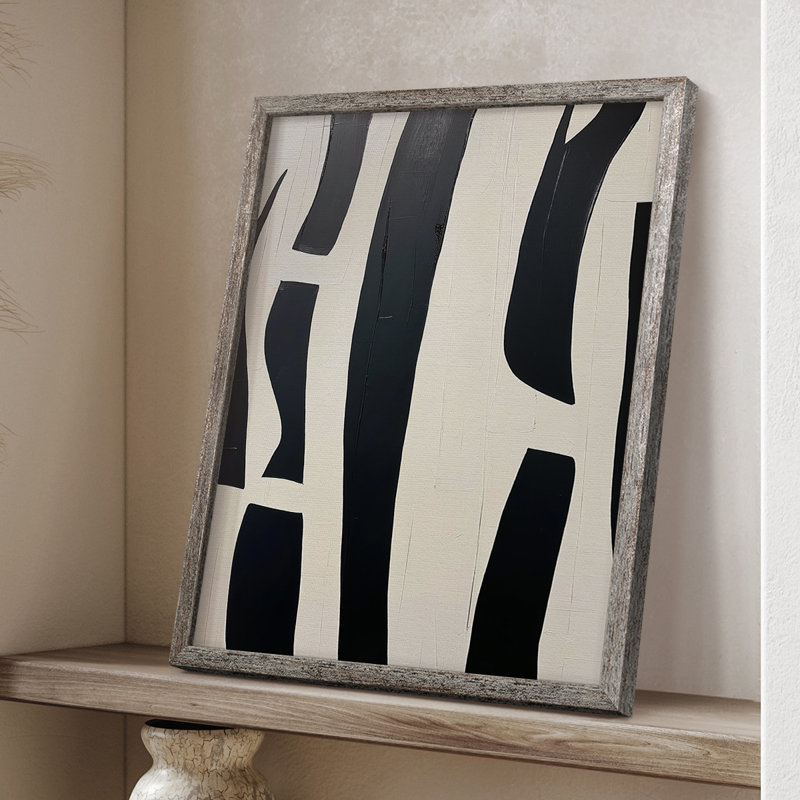 Série ABSTRACT DCXCI, reproduction encadrée - bois massif, H 11 po x l 9 po