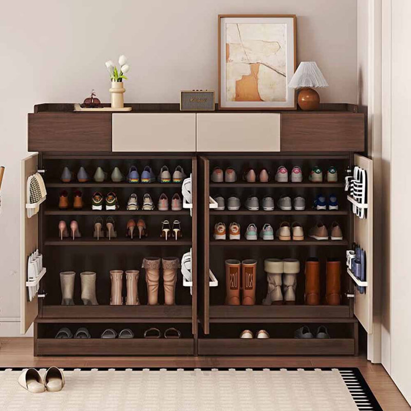 Armoire à chaussures de style européen, Brun