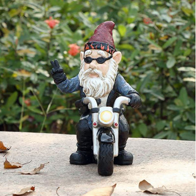 PEACE BIKER GNOME (HI-LINE EXCLUSIVE)