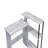 Antique White & Black Finish Writing Desk-1133682057