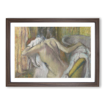 Nude Woman Drying Herself by Edgar Degas - Picture Frame Painting