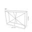 Butoves 120cm Glass Top Console Table