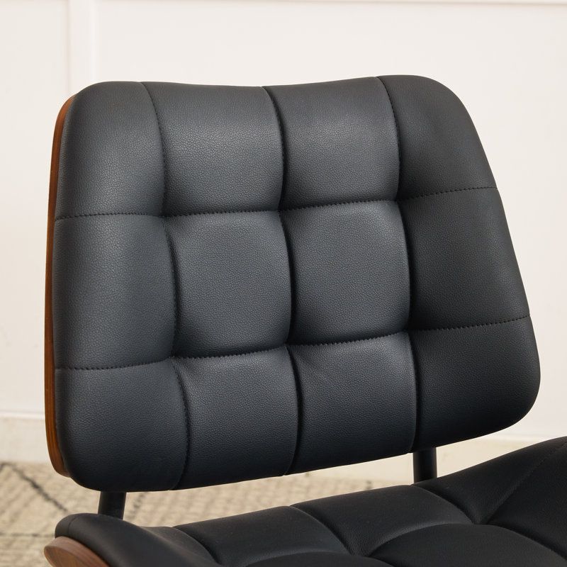 Chaise d'appoint rembourrée Modern, 4, Noir