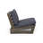 Shelton Modern Outdoor Acacia Wood Conversation Set With Cushions-125965584