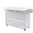 Kitchen Island With Trash Can Holder, Drop Leaf, Spice Rack, Towel Adjustable Shelf, Grey Finish Luxury Featuring Bar, Shelves,-769537413