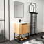 Meuble-lavabo autoportant de 24 po avec lavabo en résine