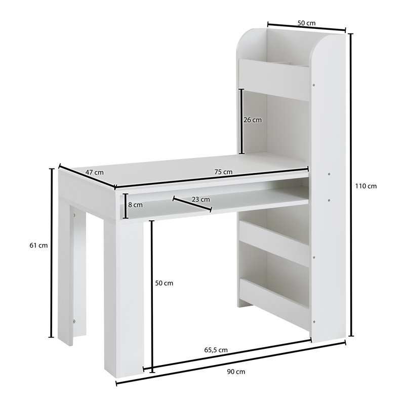 Gregert 127cm Writing Desk