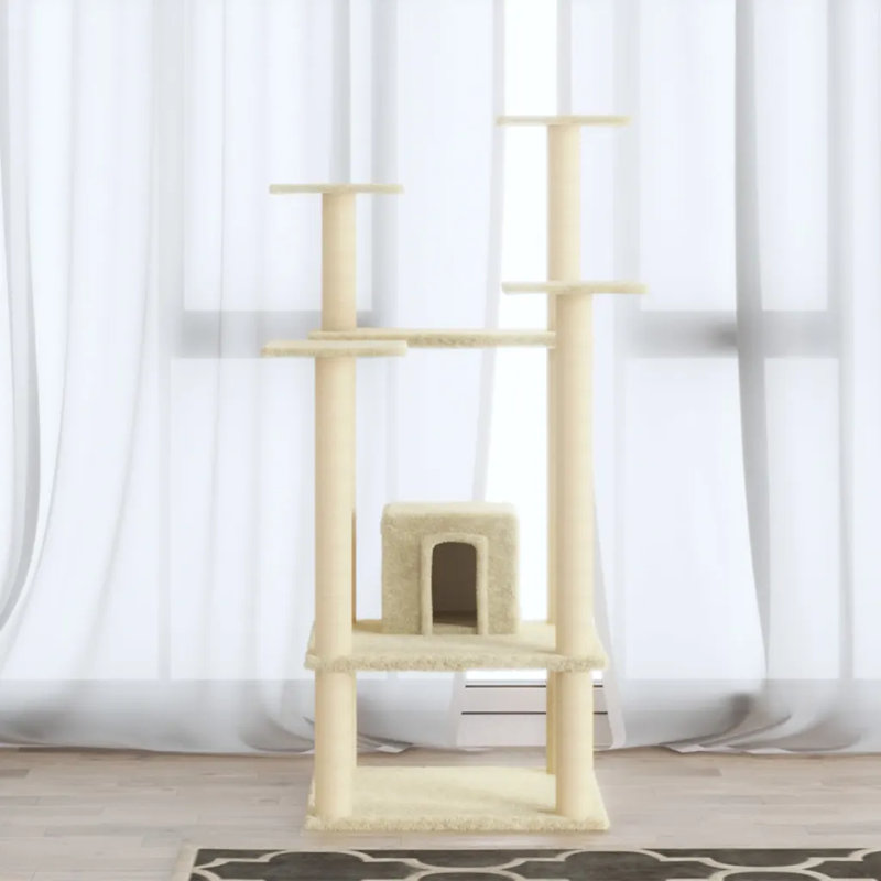 110cm Sechura Cat Tree, Cream