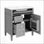 Ensemble de meuble-lavabo moderne 30 po avec lavabo supérieur, 2 tiroirs, tiroir basculant et armoire à miroir pour un rangement efficace-790435176