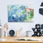 «Tidepool Sparkle Pink Blue» par Danhui Nai, art mural en verre acrylique-1856574732