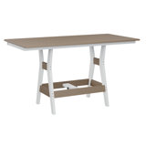 Berlin Gardens Harbor Regular Top With White Base Rectangular Bar Table