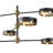 India 6 - Light Dimmable Cylinder Chandelier