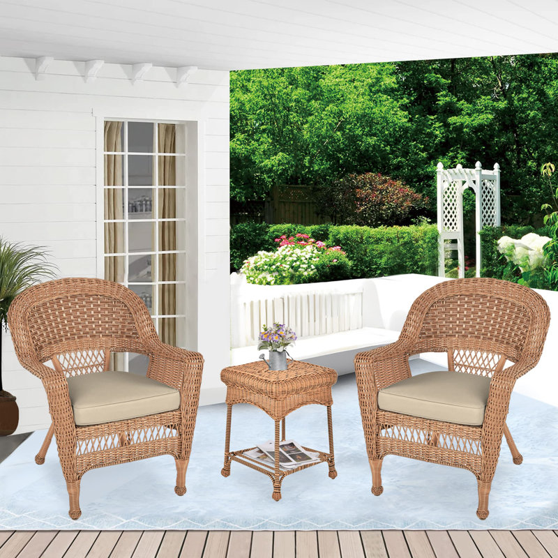 Ensemble de bistro avec coussin 3 pièces Gomes