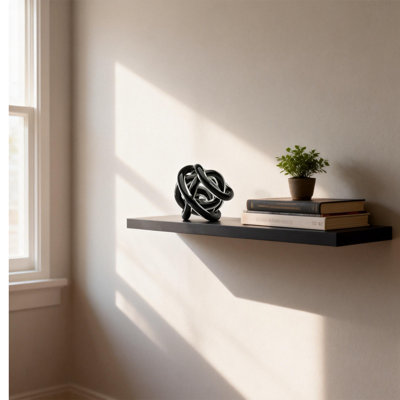 Hand-Blown Glass Infinity Knot Sculpture, Glass Art Knot Decoration, Suitable For Home Decor And Small Tabletop Centerpiece