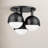 Weston Glass Semi Flush Mount-258528497