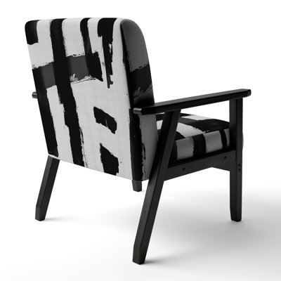 Crossing Paths II - Upholstered Modern Accent Arm Chair