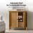 Lucious Transitional 32''W 2-Door Transitional Storage Curved Cabinet with Classic Spindle Legs and Cable Management-1089168605