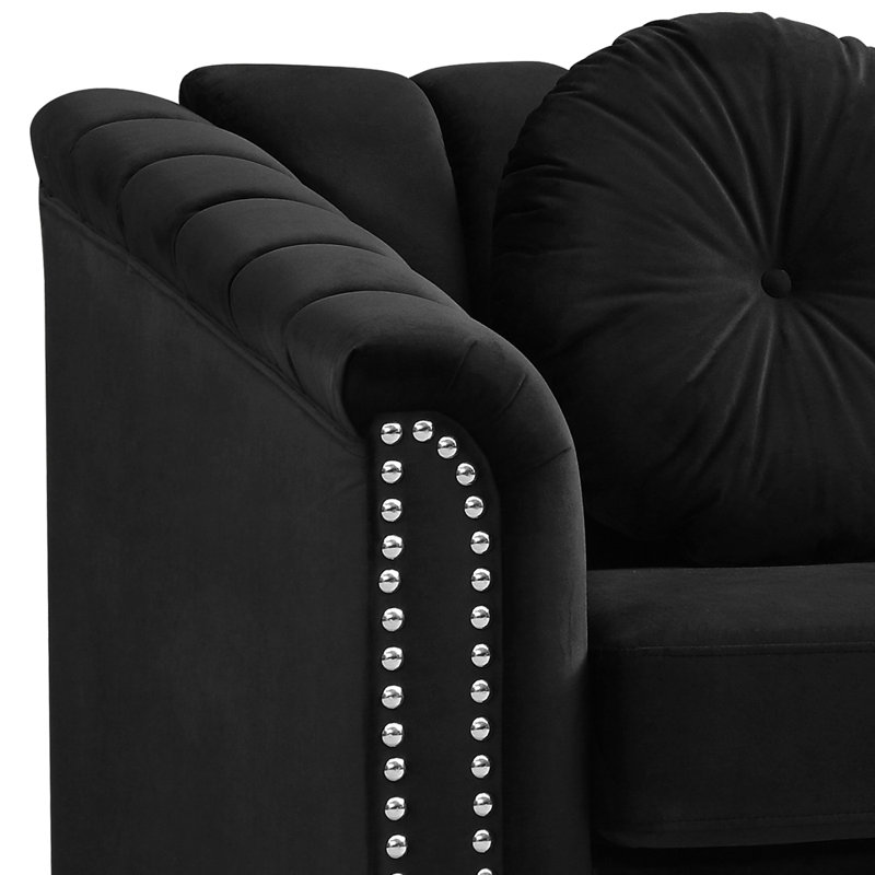 Mikole 37 de large, Velours noir