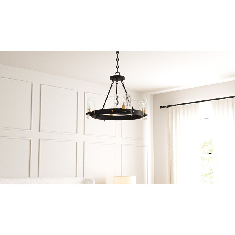 Alyworth 4-Light Matte Black Chandelier
