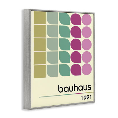 Bauhaus Midcentury Modern Framed Giclee, design by Annabelle Hall
