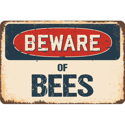 Enseigne rustique Belda Beware Of Bees