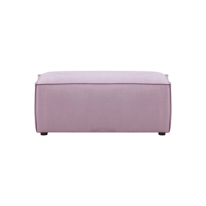Bolten 18cm Wide No Pattern Pouffe Ottoman, Light Purple