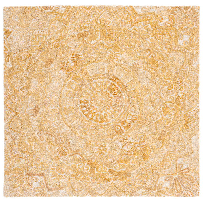 Marquee Hand Tufted Performance Abstract Rug, Square 6'