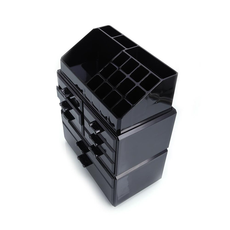 Rangement pour maquillage et bijoux Warnke, Noir