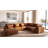 Faux Leather Fabric Modular Sectional
