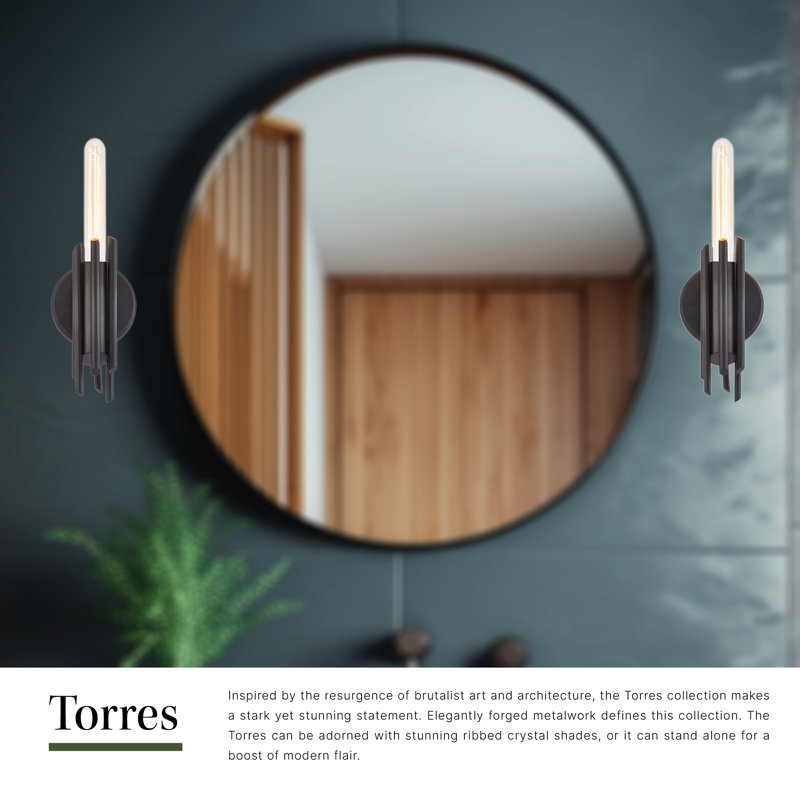 Torres 1 - Light Bath Sconce, Matte Black