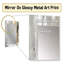 White and Gold Modern Abstract - White Wall Mirror Decor-589526960