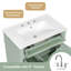 Meuble-lavabo simple sur pied l 30 po avec tiroirs et tablette réglable-781293237-781293233