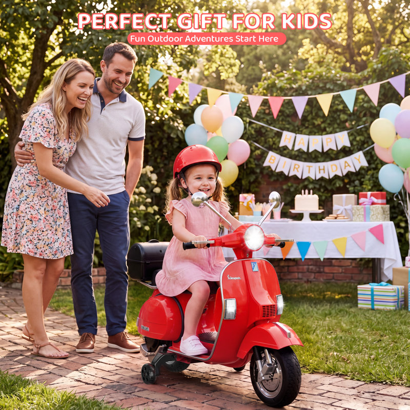 Jouet pour enfant à moteur électrique 12V avec coffre, musique, USB, Bluetooth, 4,5 km / h, pour les enfants de 3 à 6 ans