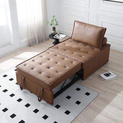 Repose-pieds multi-usages en similicuir
