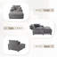 Chaise avec accoudoirs rembourrés en fausse fourrure de 41 pouces et fauteuil surdimensionné avec structure en bois-130067428