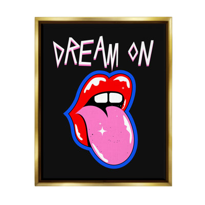 Cadre flottant Dream On avec symbole musical par House of Lulu