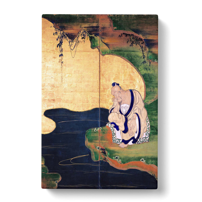 Tai Gong Wang by Ogata Korin - Wrapped Canvas Print, 50cm H x 35cm W x 3cm D