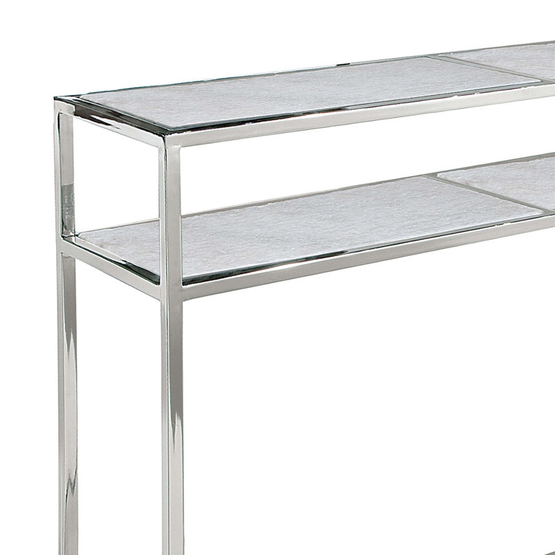 Echelon 54'' W Console Table, Nickel, 30.5" H x 54" W x 11.75" D